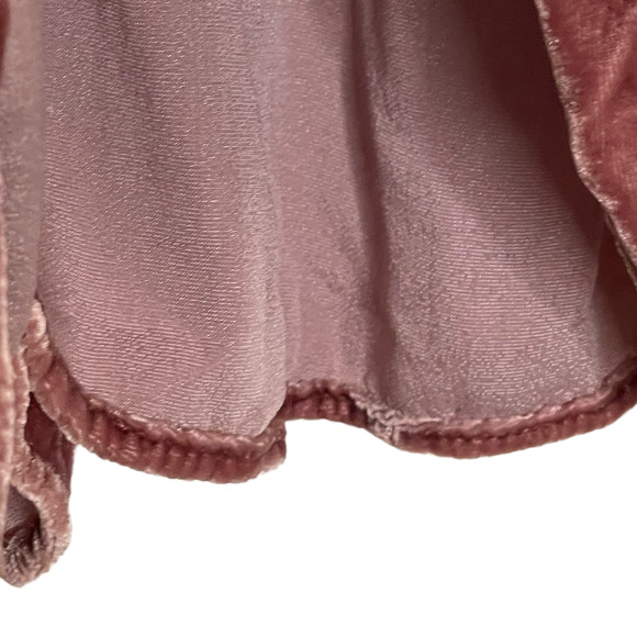 Madewell Womens Spaghetti Strap Tank Top Size XXS Silk Blend Velour Tiered - Picture 5 of 6